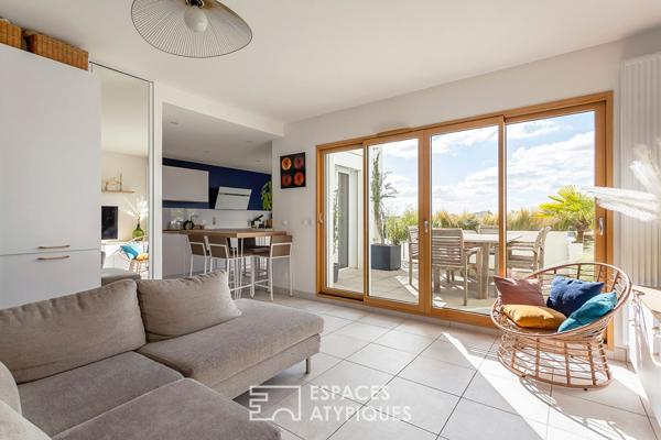 Duplex en dernier étage avec terrasse et vue