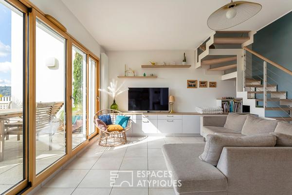 Duplex en dernier étage avec terrasse et vue