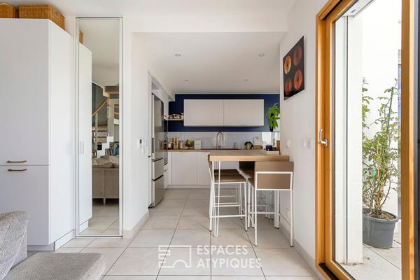 Duplex en dernier étage avec terrasse et vue