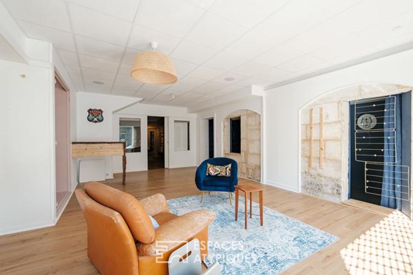 Appartement et local commercial en centre ville