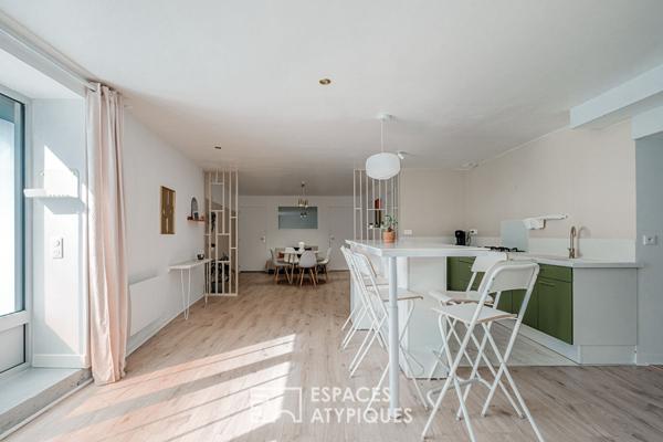 Appartement et local commercial en centre ville