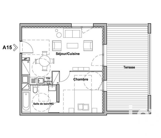Appartement à vendre 2 pièces 46 m² Lormont