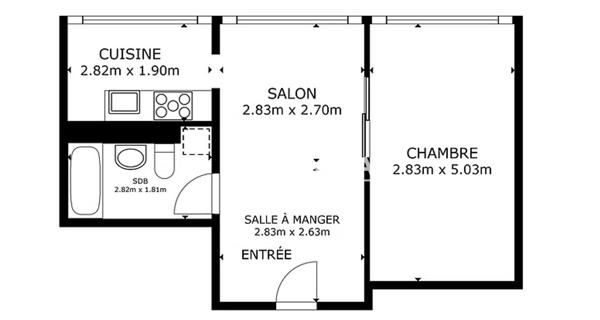 À vendre Studio 36 m² - Saint-julien-en-genevois 74160