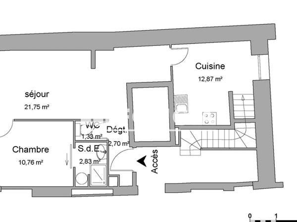 Location Appartement 2 pièces 52.24 m² - Grenoble 38000