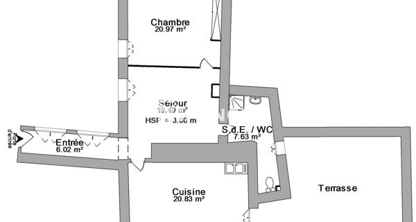Location Appartement 2 pièces 74.94 m² - Romans-sur-isère 26100