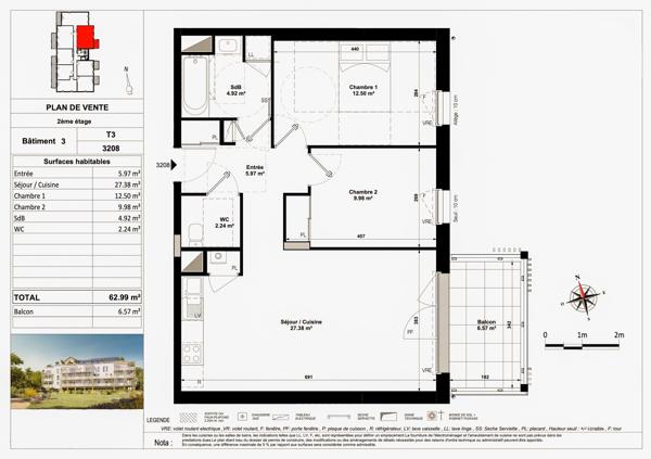 Vente Appartement Pornichet 44380 Saint-Nazaire-La Baule