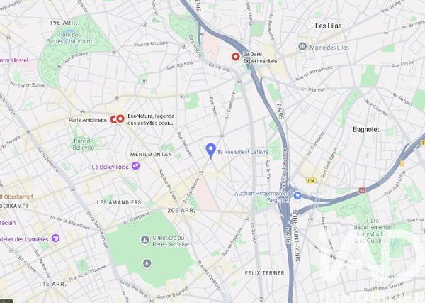 Studio à vendre 17 m² Paris 20