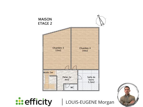 Maison 6 pièces - 116 m² Exclusivité efficity