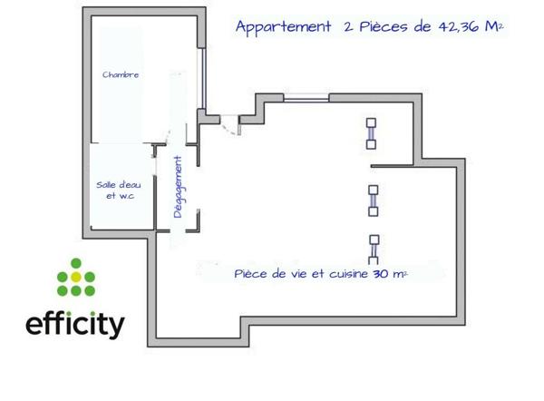Appartement
         2 pièces
        - 42 m² Exclusivité 290 000 € *