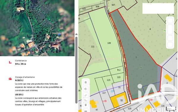 Terrain à vendre 8 438 m² Mornac