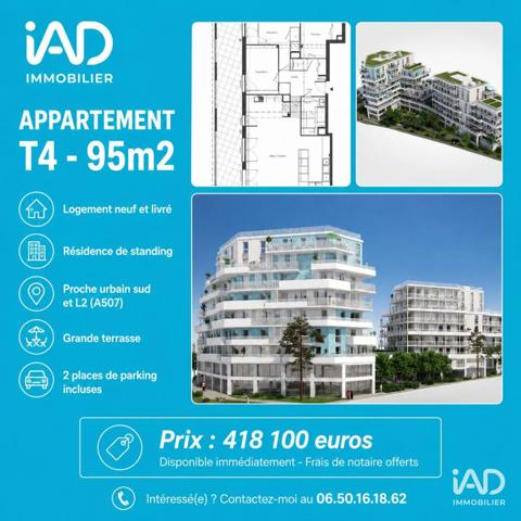 Appartement à vendre 4 pièces 95 m² Marseille 10