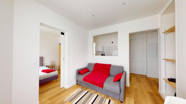 Appartement 2 pièces de 26.75 m2 vendu loué en meublé, avenue d'Argenteuil.