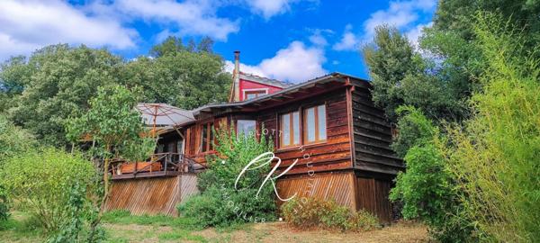 Maison bois pleine de charme de 190 m2, Panorama exceptionnel sur les Pyrénées