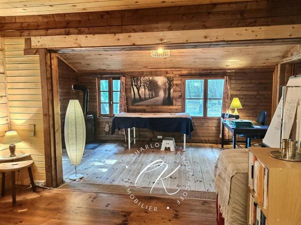 Maison bois pleine de charme de 190 m2, Panorama exceptionnel sur les Pyrénées