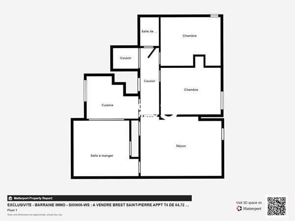 Vente appartement à Brest, 4 pièces 64.72m²