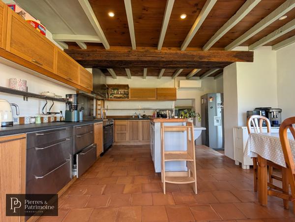 Moncrabeau (47600) Maison gasconne avec piscine, dépendances dans un joli parc