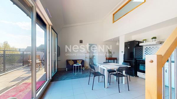 A VENDRE APPARTEMENT 3 PIÈCES DERNIER ÉTAGE AVEC TERRASSE PLEIN SUD-OUEST À CHILLY-MAZARIN