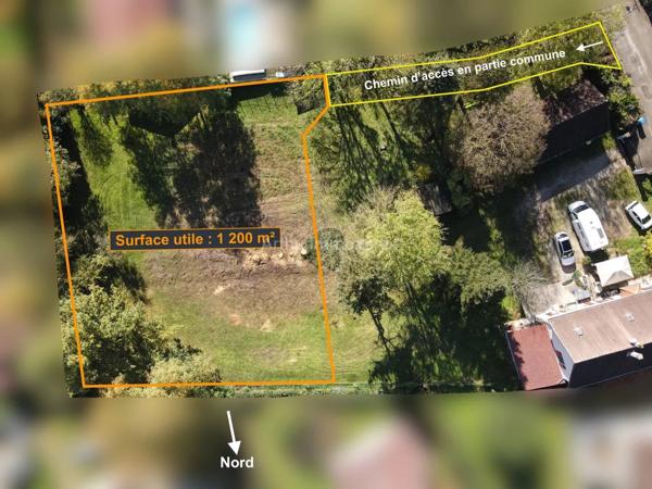 Vente Terrain 1200 m2 à Saint-Victor-de-Morestel