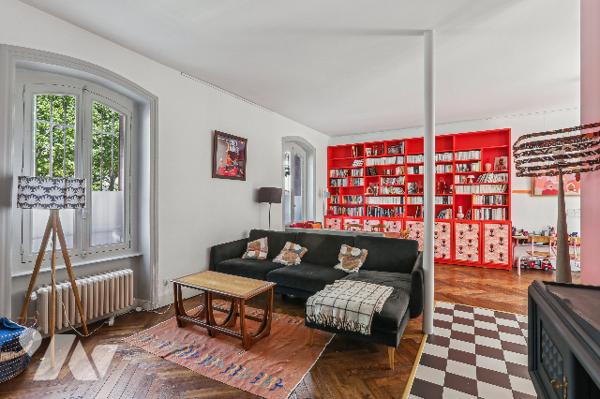 LYON/VILLEURBANNE 8 Av St Exupéry, maison de caractère 160m², 10 min Part-Dieu, cour, jardin, Garage