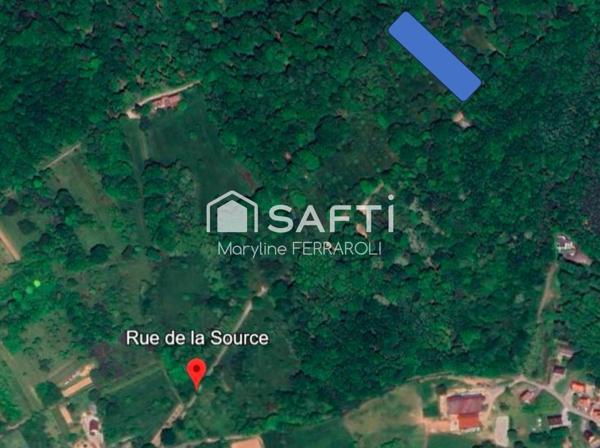 Terrain de loisirs, avec verger et forêt