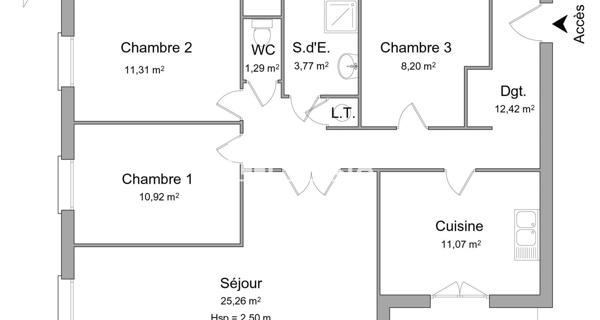Location Appartement 4 pièces 84.24 m² - Château-thierry 02400