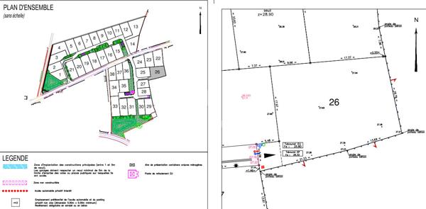 Terrain Brem Sur Mer 646 m2