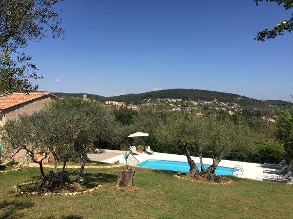 Proche du village de Lorgues avec vue dégagée et piscine