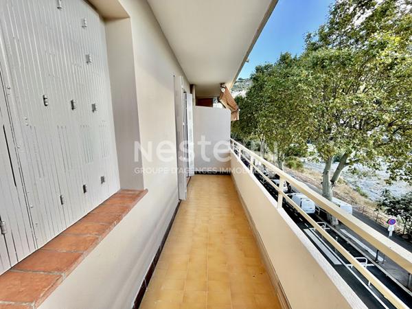 Exclusivité - NICE EST (06000) - Appartement 3 pièces 57.25 m2 avec balcon face au Paillon