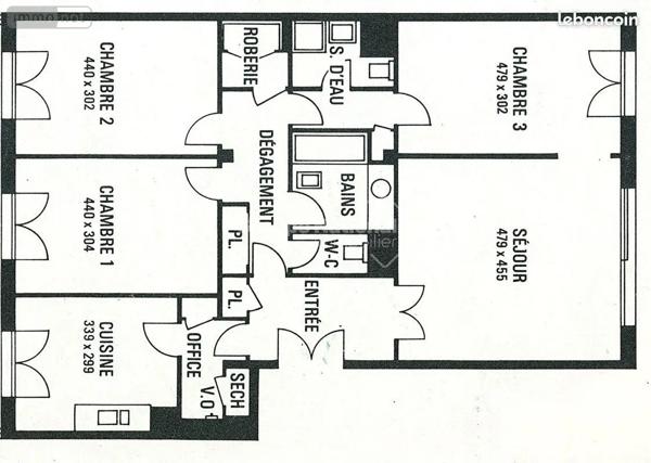 Achat - Appartement Versailles 78000 4 pièces 100 m 2