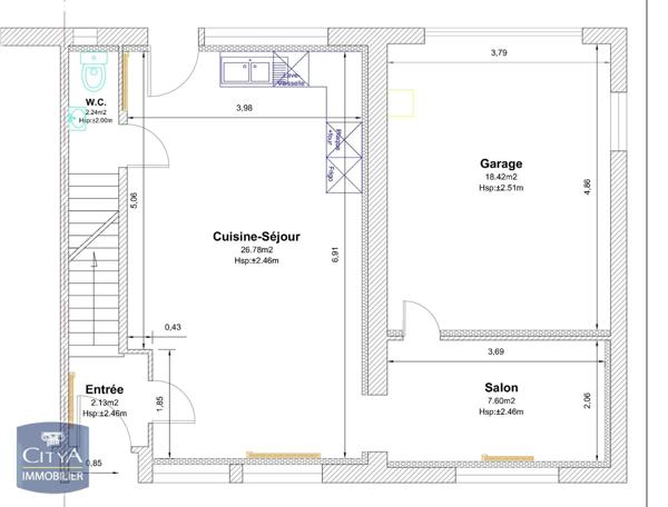 Location maison 4 pièces de 110m²
