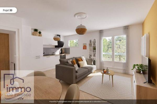 Caluire et Cuire, rue Ampère,T2 46 m² + parking