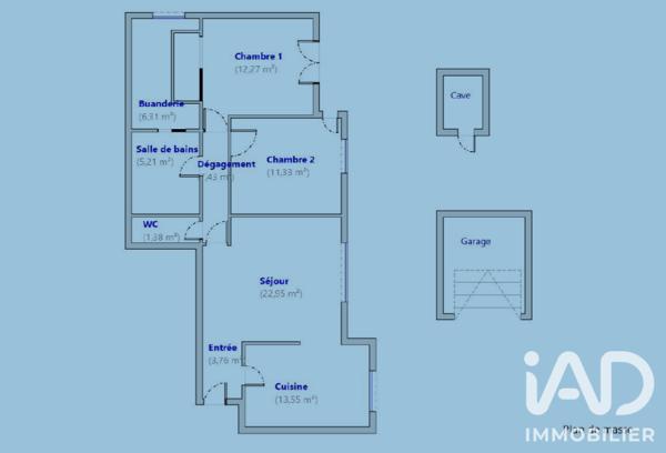 Appartement à vendre 3 pièces 84 m² Jacob-Bellecombette