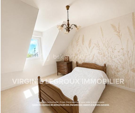 Coup de coeur pour les prestations  de cette maison ! 
Si vous recherchez une maison sur ST PIERRE LA COUR,  spacieuse, entretenue, sans aucun travaux à prévoir à l'intérieur comme à l'extérieur, avec 4 chambres, un bureau et la possibilité de créer une cinquième chambre, je vous invite à lire la suite de cette annonce car j'ai peut-être la maison que vous recherchez ! 
En effet, dès l'entrée sur la propriété, tout est nickel, les enrobés sont faits, les extérieurs sont soignés et quand vous ouvrirez la porte.... la même impression à l'intérieur est immédiate !
Nous commencerons la visite de cette maison de 2003 par une entrée lumineuse de 6m2 avec un placard sous l'escalier de 3m2 vous laissant l'espace nécessaire  pour y ranger manteaux et chaussures. La verrière joliment installée laisse passer la lumière du salon et laisse apercevoir le séjour... 
Nous poursuivrons par le salon-séjour de 40m2 environ ouvert sur la cuisine aménagée et équipée de 12m2 qui peut être fermée par deux portes à galandage. Les deux pièces donnent accès direct sur le jardin. 
Pratique de la cuisine, nous accédons à l'arrière-cuisine aménagée et équipée de 6m2. Et petit plus, si vous souhaitiez une cuisine encore plus spacieuse que celle d'aujourd'hui, vous pourriez l'agrandir sur cette arrière-cuisine, le mur n'est pas porteur. 
Nous poursuivrons la visite du rez-de-chaussée avec un wc indépendant, une chambre parentale composée d'un espace chambre de 13m2 et de sa salle d'eau privative de 4m2. 
Direction l'étage qui distribue un wc indépendant, une vaste salle de bain de 11m2 avec douche et baignoire, les trois autres chambres qui font 17m2, 16m2 avec placard et 12m2 avec placard également. Et ce n'est pas tout, un bureau de 8m2 environ complète l'équipement de cette maison. 
Vous avez besoin encore de plus d'espaces pour une cinquième chambre, une salle de sport, un coin détente ou autre ?  Pas de soucis, un grenier, au même niveau que les chambres, vous y attend et il fait 65m2 ! 
Si certaines tapisseries sont à rafraichir selon vos goûts, tout est très bien entretenu et en très bon état du sol au plafond !
Le DPE de cette maison est en B ! Le mode de chauffage est un chauffage au sol avec pompe à chaleur au rez-de-chaussée mais aussi à l'étage et très rare, il est réversible sur les 2 niveaux ! Et oui, le plancher est chauffant et refroidissant au rez-de-chaussée mais aussi à l'étage ... idéal pour les futures canicules ! 
Toutes les menuiseries sont en double vitrage, alu extérieur et bois intérieur, avec volet roulant. 
Ce n'est pas tout, pratique, la maison est équipée d'une aspiration centralisée au rez-de-chaussée et à l'étage. 
La toiture est en ardoises naturelles, le ravalement de façade a été refait en 2024 et la VMC également. 
Nous poursuivrons avec l'espace stockage, même chose, le garage est parfaitement entretenu et les espaces intéressants. En plus de l'arrière cuisine de 6m2, nous avons également une buanderie de 6m2, un atelier de 8m2, une cave fermée en beton cellulaire sur gravier de 2,50m2 et un double garage de 37m2 avec portes électriques avec le grenier au dessus (64m2). 
Pour finir, nous irons voir les extérieurs. Vous pourrez profiter en toute tranquillité de la parcelle de 830m2 entièrement close et arborée avec sa terrasse ensoleillée. 
Alors, ce descriptif semble cocher plusieurs de vos critères ? Ne tardez pas, appelez moi pour peut-être des renseignements complémentaires ou fixer une visite !
Et n'oubliez pas, Saint-Pierre-La-Cour est une commune dynamique de 2300 habitants avec une école privée, une école publique, un collège privé, un pôle enfance jeunesse, mais aussi, médecins, dentiste, kiné, centre de soins infirmiers, ostéopathes, orthophoniste, psychologue, sage-femme,  pharmacie, infirmières libérales ainsi que de nombreuses infrastructures sportives, des commerces (supérette, boulangerie, boucherie, coiffeurs, bar, etc), avec son accès rapide à l'axe Rennes-Laval et à l'autoroute ainsi que sa gare ferroviaire avec ses arrêts quotidiens.