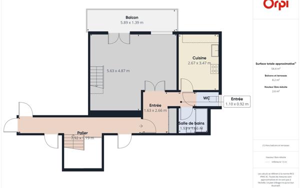 Appartement à louer    2 pièces • 64,32 m2 Illkirch-Graffenstaden