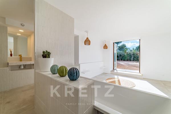 Maison rénovée à 5 mn du centre ville d’Aix-en-Provence, au cœur du très prisé site des Pinchinats