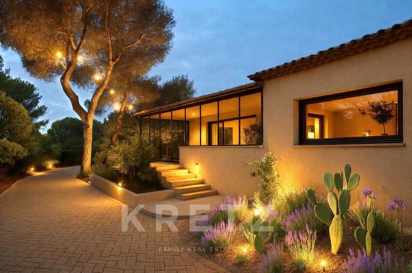 Maison rénovée à 5 mn du centre ville d’Aix-en-Provence, au cœur du très prisé site des Pinchinats