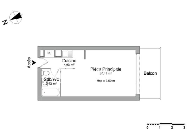 Location Studio 28.44 m² - 80-81 BOULEVARD DE L'OCEAN La Baule-escoublac 44500