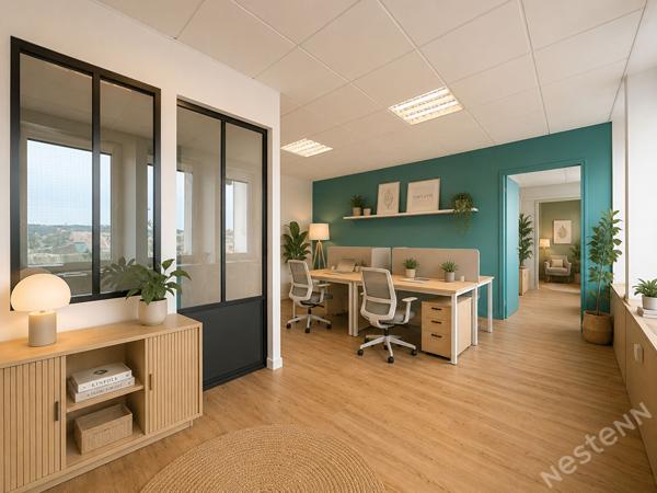 AGEN CENTRE VILLE - Local rénové et lumineux à usage de bureaux de 70 m² .