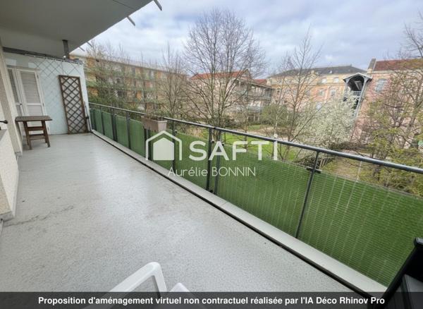 Superbe T4 de 90m² avec deux parkings sécurisés en sous sol et un cellier