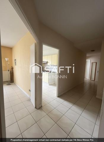 Superbe T4 de 90m² avec deux parkings sécurisés en sous sol et un cellier