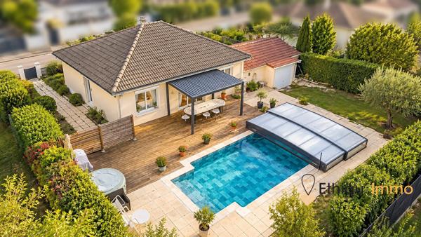 Bayel – Maison de plain-pied sur sous-sol avec piscine, rénovée et prête à vivre