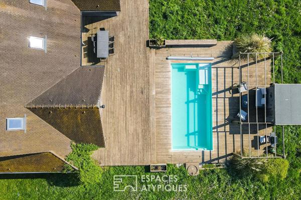 Villa contemporaine en bois et son domaine équestre d’exception