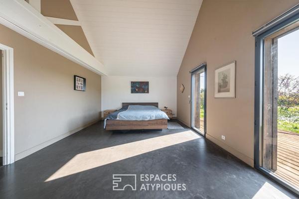 Villa contemporaine en bois et son domaine équestre d’exception