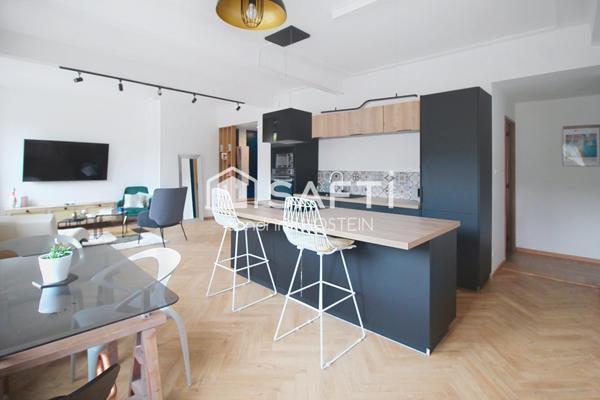 Bel appartement rénové de 88m2 avec garage, grenier, remise et jardinet