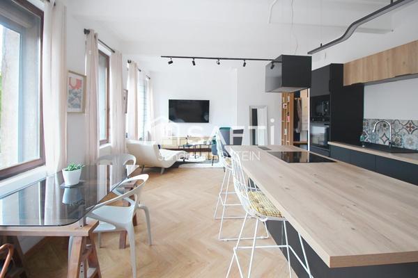 Bel appartement rénové de 88m2 avec garage, grenier, remise et jardinet