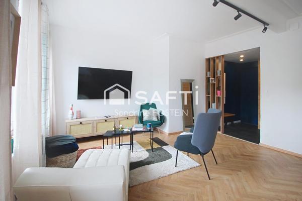 Bel appartement rénové de 88m2 avec garage, grenier, remise et jardinet