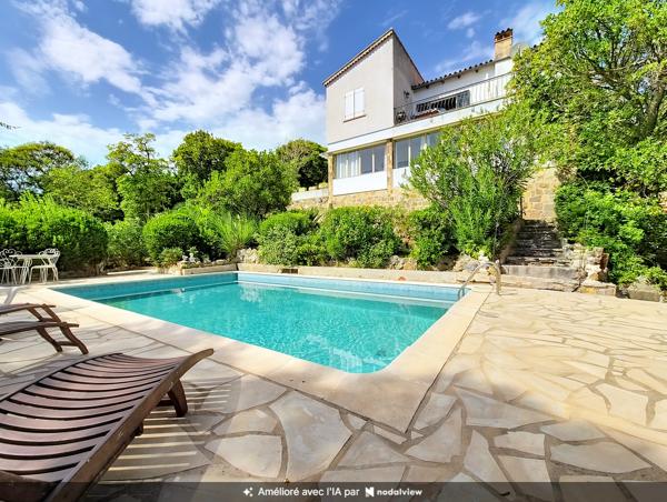 Saint-Aygulf, maison vue mer 4 chambres piscine atelier calme absolu