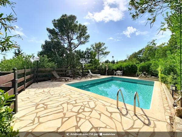 Saint-Aygulf, maison vue mer 4 chambres piscine atelier calme absolu