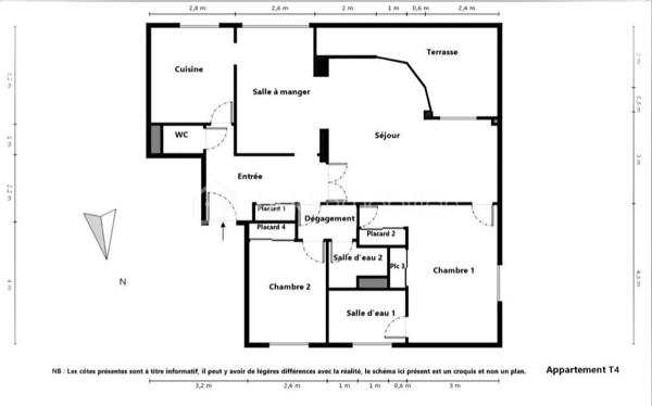 Appartement de 87,94 m²