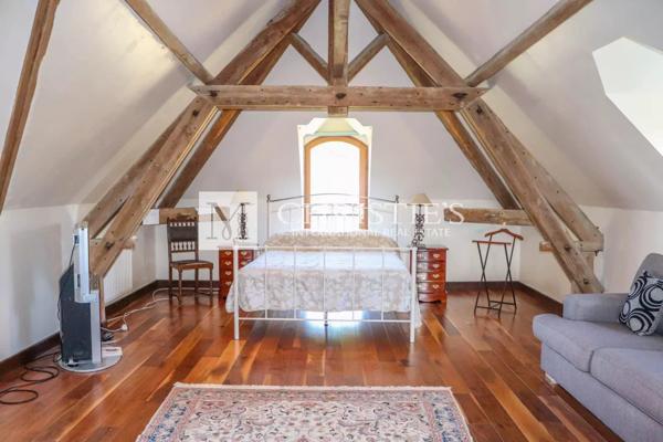 Petit château à tourelles avec plus de 2 hectares de terrain et piscine chauffée